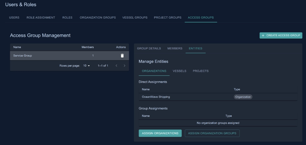 access_group HullSight Ultimate object-level permissions